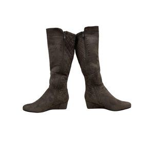 Womens Dream Pairs Grey Slimmer-2 Boots NEW! NIB